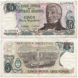 (312) Argentina. 1983-84. 5 Pesos (BC)