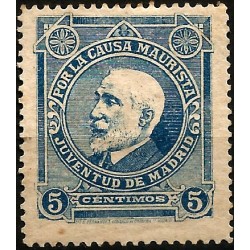 Viñeta Política. Por la Causa Maurista. Juventud de Madrid. 5 Céntimos (Nuevo, con señal de fijasellos)