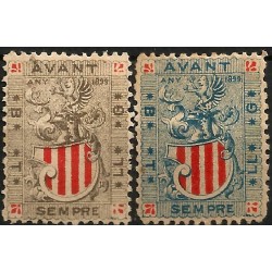Viñeta Política. Sempre Avant Catalunya. Año 1899 (Nuevo, con señal de fijasellos y sin goma)