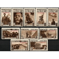 Viñetas Políticas. Homenaje a la URSS de Euskadi. Año 1937 (Nuevo, con señal de fijasellos)