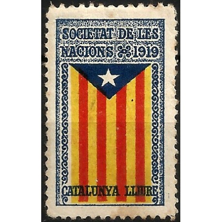 Viñeta Política. Societat de les Nacions. Año 1919 (Nuevo, con señal de fijasellos)
