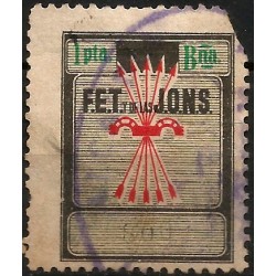 Viñeta Política. Falange. 1 Peseta (Usado)