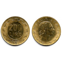 (105) Italia. 1981. 200 Lira (EBC)
