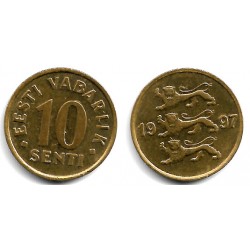 (22) Estonia. 1997. 10 Senti (EBC)
