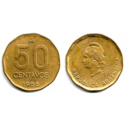 (99) Argentina. 1986. 50 Centavos (MBC)