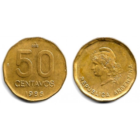 (99) Argentina. 1986. 50 Centavos (MBC)