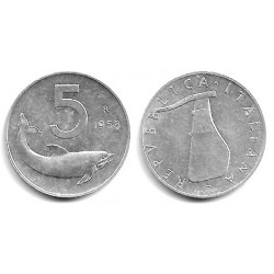 (92) Italia. 1953. 5 Lira (EBC)