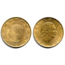 (105) Italia. 1987. 200 Lira (MBC)