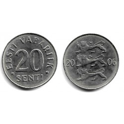 (23a) Estonia. 2006. 20 Senti (SC)