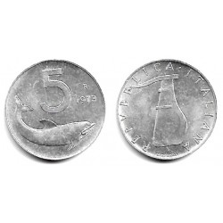 (92) Italia. 1973. 5 Lira (EBC)