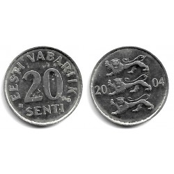 (23a) Estonia. 2004. 20 Senti (EBC)