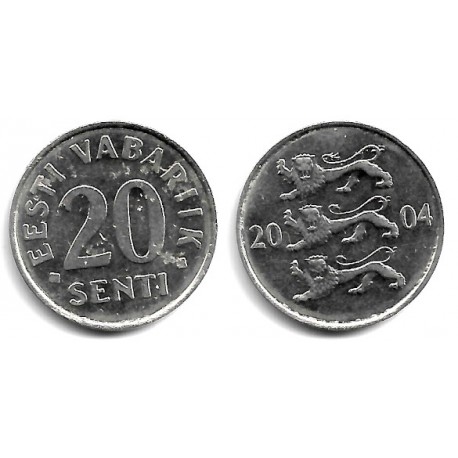 (23a) Estonia. 2004. 20 Senti (EBC)