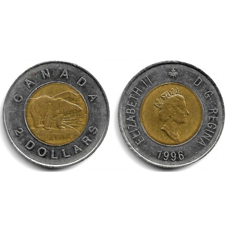 (270) Canadá. 1996. 2 Dollars (MBC)
