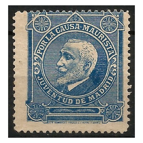 Viñeta Política. Por la Causa Maurista. Juventud de Madrid (Nuevo, con señal de fijasellos)