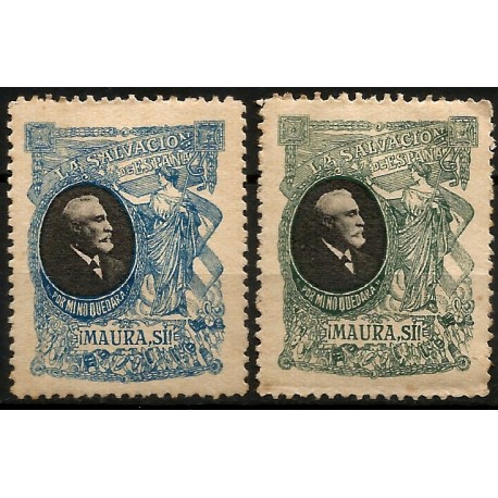 Viñetas Políticas. La Salvación de España. Maura, Sí! (Nuevos, con señal de fijasellos)