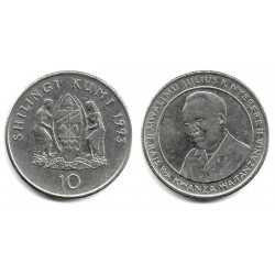 (20a.2) Tanzania. 1993. 10 Shilingi (MBC)
