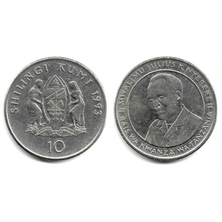 (20a.2) Tanzania. 1993. 10 Shilingi (MBC)