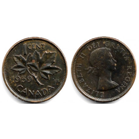(49) Canadá. 1959. 1 Cent (MBC+)