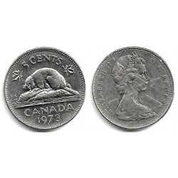 (60.1) Canadá. 1973. 5 Cents (MBC-)