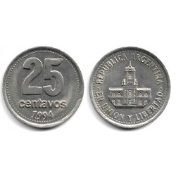 (110a) Argentina. 1994. 25 Centavos (MBC)