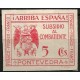 Viñeta Política. Subsidio al Combatiente. Pontevedra. 5 Céntimos (Nuevo, con señal de fijasellos y sin goma)