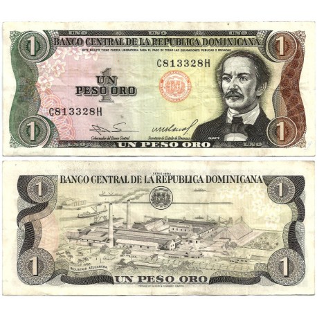 (126a) República Dominicana. 1984. 1 Peso (MBC-)