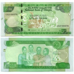 (W55) Etiopía. 2020. 10 Birr (SC)