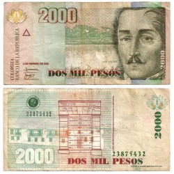 (457c) Colombia. 2006. 2000 Pesos (BC)