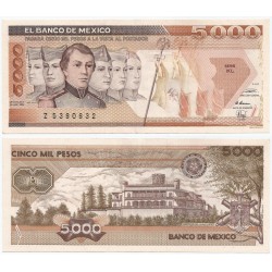 (88c) Estados Unidos Mexicanos. 1989. 5000 Pesos (EBC)