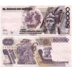 (93b) Estados Unidos Mexicanos. 1990. 50000 Pesos (MBC)