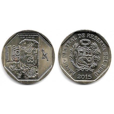 Perú. 2015. 1 Nuevo Sol (EBC+) Pequeña mancha de óxido