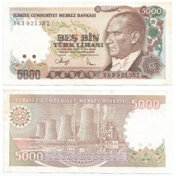(198) Turquía. 1970. 5000 Lira (MBC-/MBC)