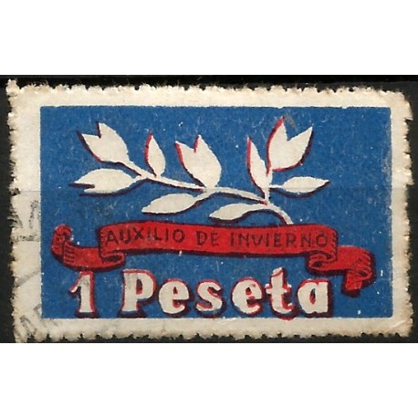 Viñeta Política. Auxilio de Invierno. 1 Peseta (Usado)