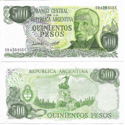 (303b) Argentina. 1977-82. 500 Pesos (SC)