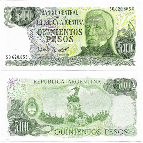 (303b) Argentina. 1977-82. 500 Pesos (SC)