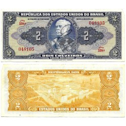 (33) Brasil. 1944. 2 Cruzeiros (EBC) Esquina Rota