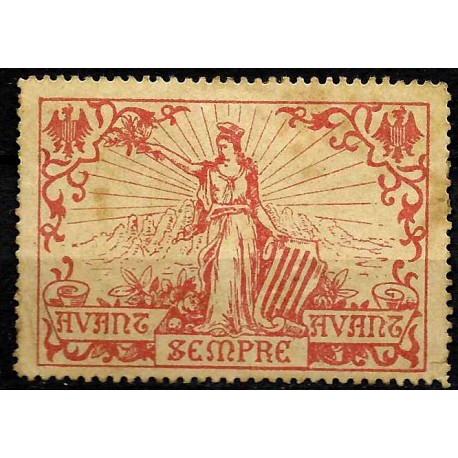 Viñeta Política. Avant, Sempre Avant (Nuevo, con señal de fijasellos y sin goma)