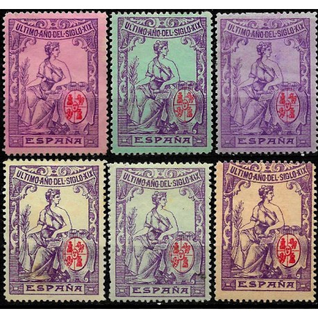 Viñeta. Último Año del Siglo XIX (Nuevos, con señal de fijasellos y Usados)