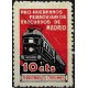 Viñeta Política. Pro Huerfanos Ferroviarios Evacuados de Madrid. F. Catalanes. 10 Ctmos (Nuevo, con señal de fijasellos)