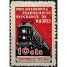 Viñeta Política. Pro Huerfanos Ferroviarios Evacuados de Madrid. F. Catalanes. 10 Ctmos (Nuevo, con señal de fijasellos)