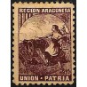 Viñeta Política. Región Aragonesa. Unión. Patria (Nuevo, con señal de fijasellos y sin goma)