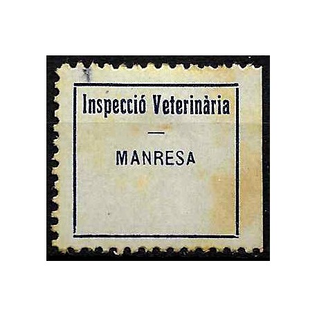 Viñeta. Inspección Veterinaria. Manresa (Usado)