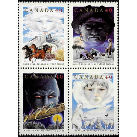 Canadá. 1991. Serie Completa (Nuevo) Folklore Canadiense