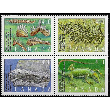 Canadá. 1991. Serie Completa (Nuevo) Vida Prehistórica