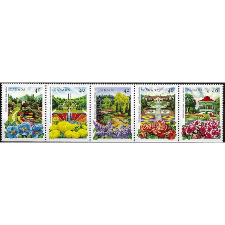 Canadá. 1991. Serie Completa (Nuevo) Jardines Públicos