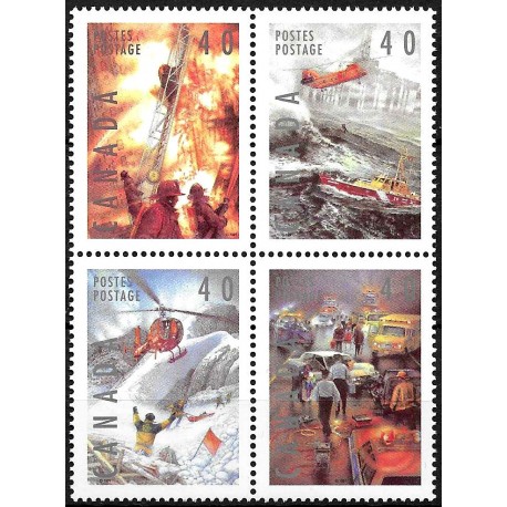 Canadá. 1991. Serie Completa (Nuevo) Profesiones Peligrosas
