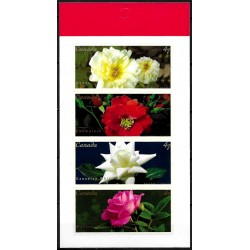 Canadá. 2001. Hoja Conmemorativa (Nuevo) Rosas