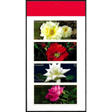 Canadá. 2001. Hoja Conmemorativa (Nuevo) Rosas