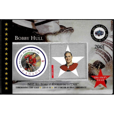 Canadá. 2001. Carnet Bobby Hull (Nuevo) NHL All-Stars