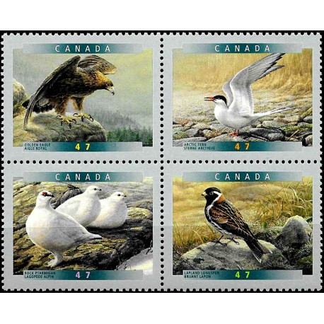 Canadá. 2001. Serie Completa (Nuevo) Aves